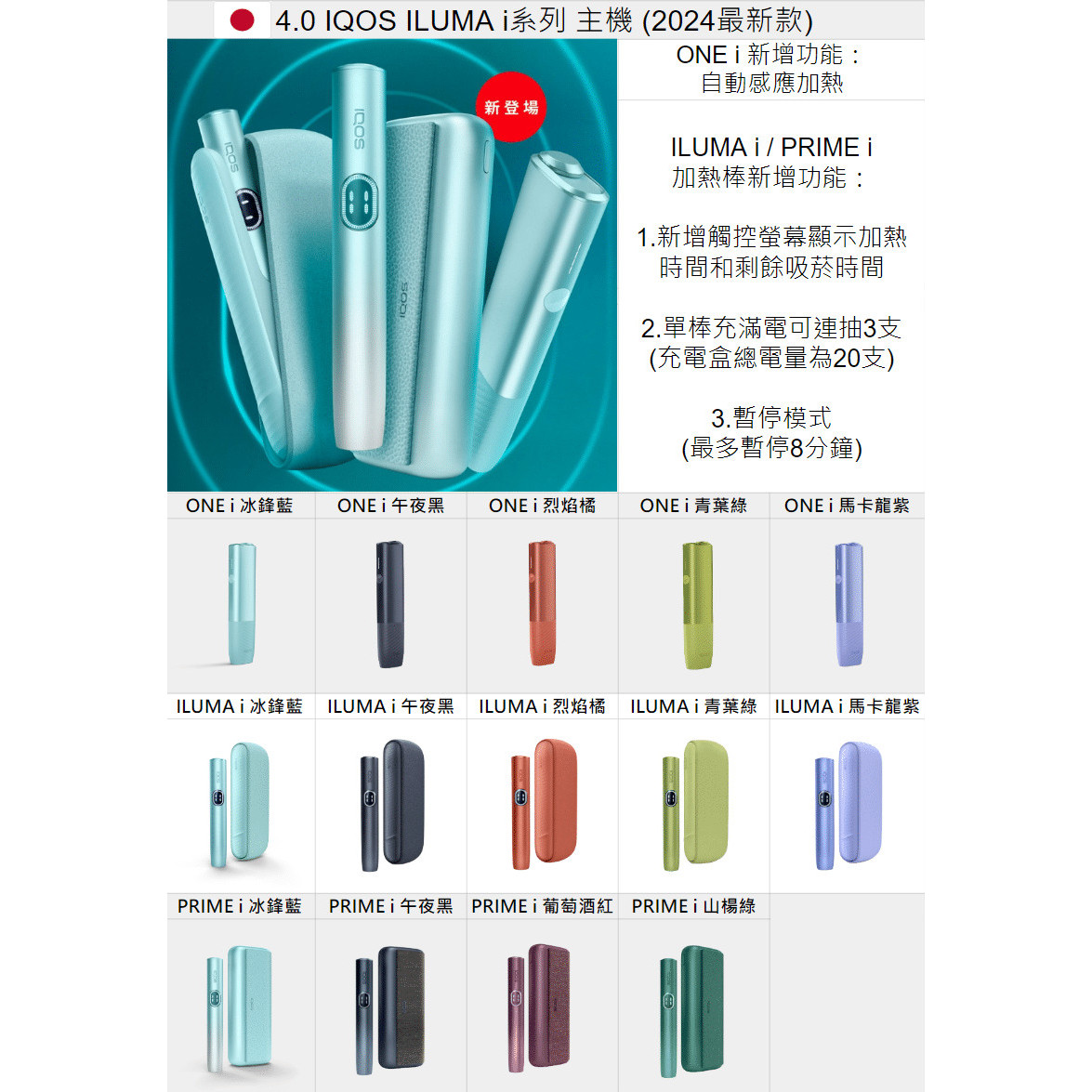 <p>IQOS主機 ILUMA<br />
prime一人限購1隻</p>